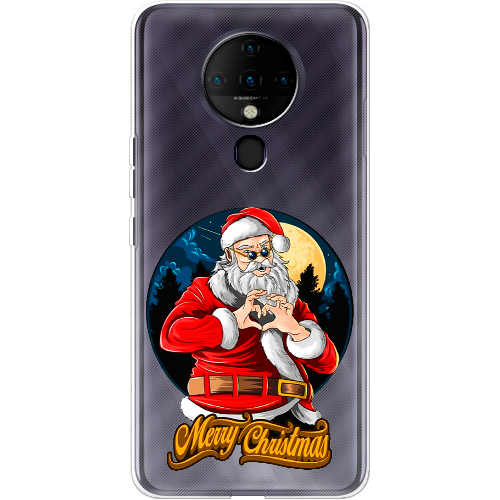 Чехол BoxFace Tecno Spark 6 Cool Santa and heart