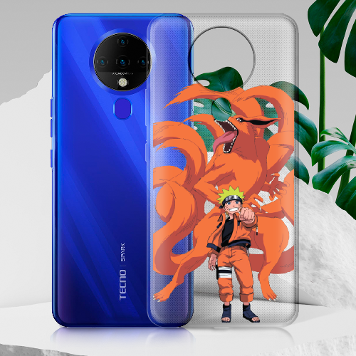 Чехол BoxFace Tecno Spark 6 Naruto and Kurama