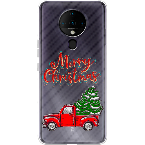 Чехол BoxFace Tecno Spark 6 Holiday Car Merry Christmas