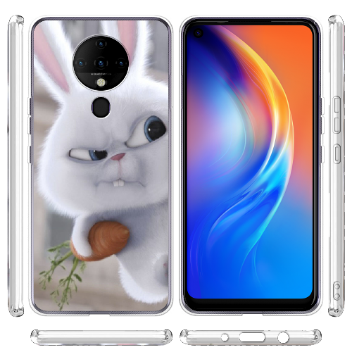 Чехол BoxFace Tecno Spark 6 Rabbit Snowball