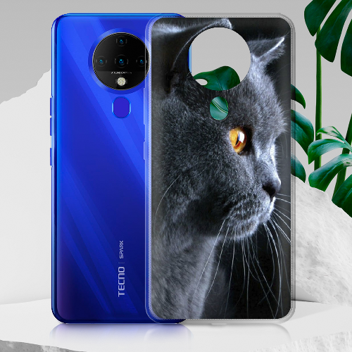 Чехол BoxFace Tecno Spark 6 English cat