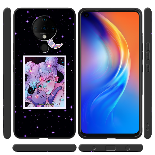 Чехол BoxFace Tecno Spark 6 Sailor Moon night