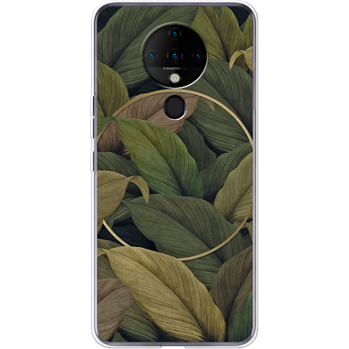 Чехол BoxFace Tecno Spark 6 Green Leaf