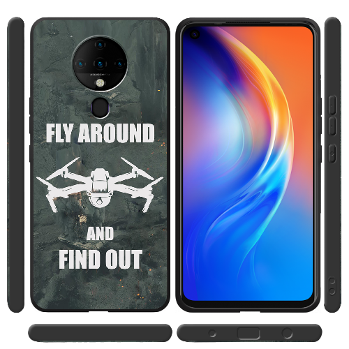 Чехол BoxFace Tecno Spark 6 Дрон Fly Around