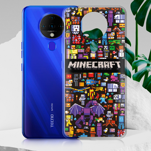 Чехол BoxFace Tecno Spark 6 Minecraft Mobbery