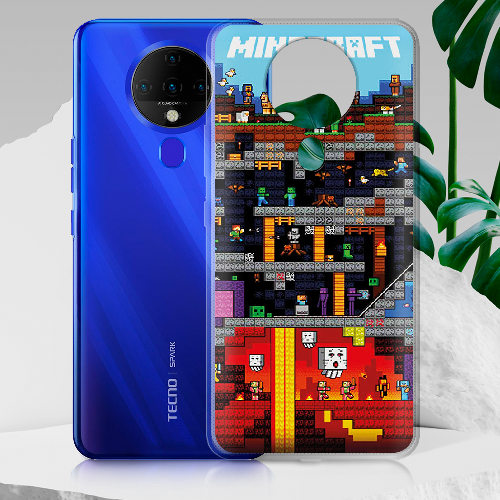 Чехол BoxFace Tecno Spark 6 Minecraft Lode Runner