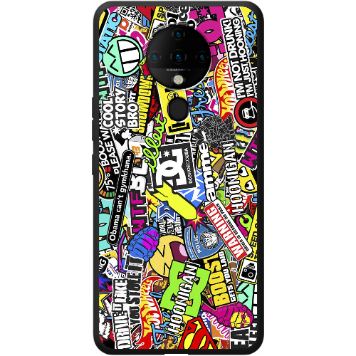 Чехол BoxFace Tecno Spark 6 Multicolored Inscriptions