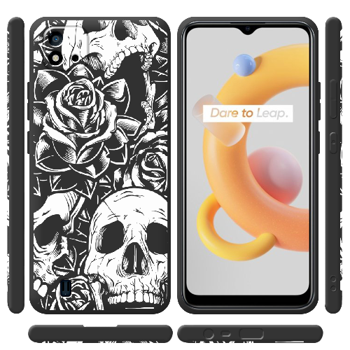 Чехол BoxFace Realme C11 2021 Skull and Roses