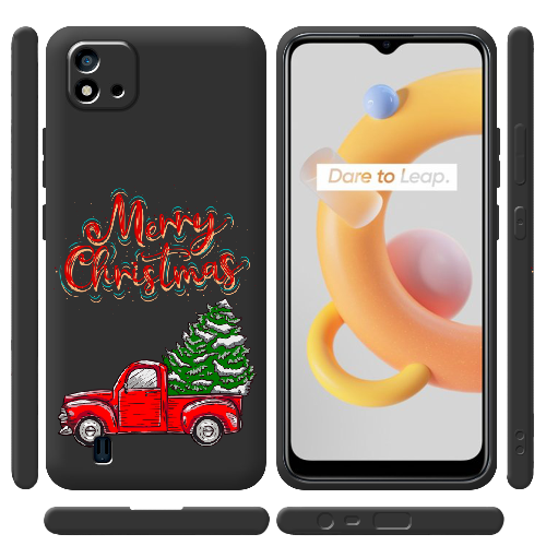 Чехол BoxFace Realme C11 2021 Holiday Car Merry Christmas