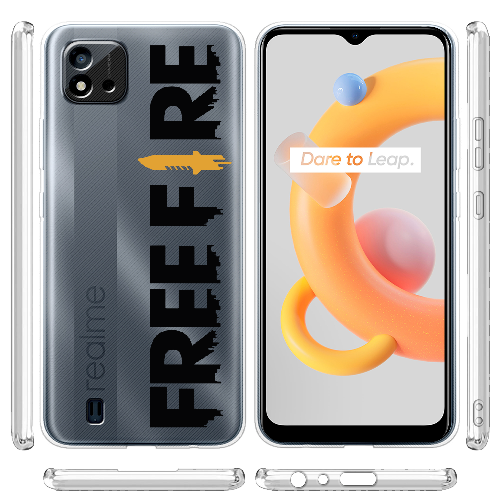 Чехол BoxFace Realme C11 2021 Черный Free Fire