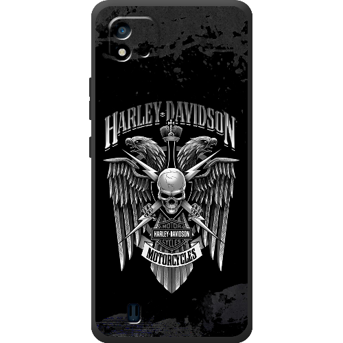 Чехол BoxFace Realme C11 2021 Harley Davidson skull and eagles