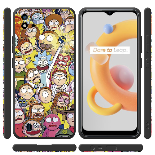 Чехол BoxFace Realme C11 2021 Rick and Morty все герои