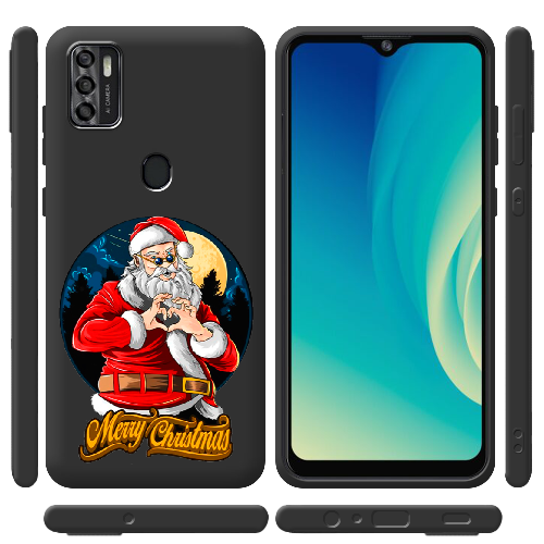 Чехол BoxFace ZTE Blade A7S 2020 Cool Santa and heart