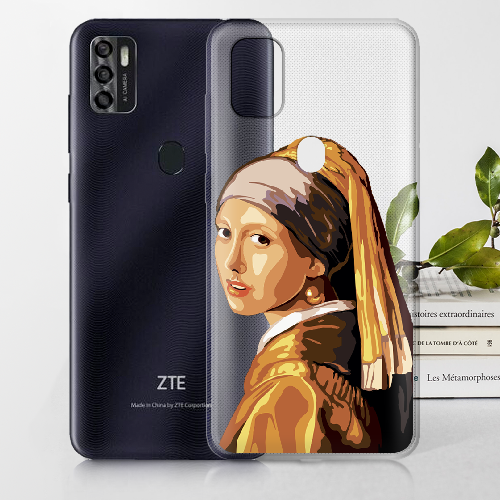 Чехол BoxFace ZTE Blade A7S 2020 Девушка с жемчужной серёжкой Поп Арт