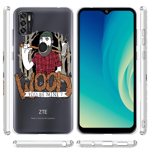 Чехол BoxFace ZTE Blade A7S 2020 Wood you be mine