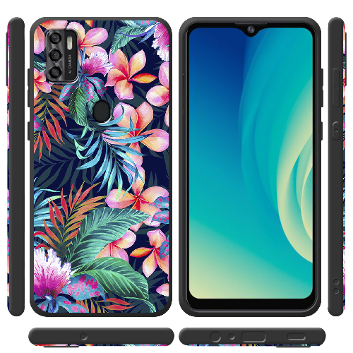 Чехол BoxFace ZTE Blade A7S 2020 flowers in the tropics