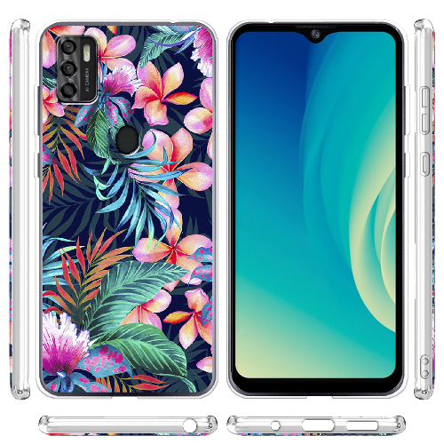 Чехол BoxFace ZTE Blade A7S 2020 flowers in the tropics