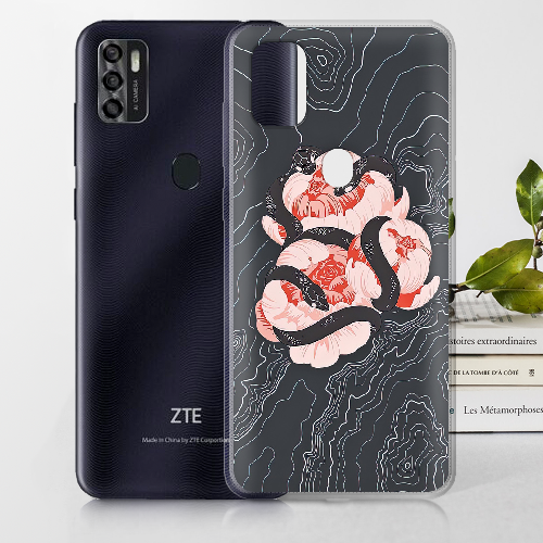 Чехол BoxFace ZTE Blade A7S 2020 Snake Rose