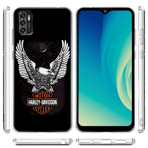 Чехол BoxFace ZTE Blade A7S 2020 Harley Davidson and eagle