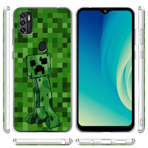 Чехол BoxFace ZTE Blade A7S 2020 Minecraft Creeper