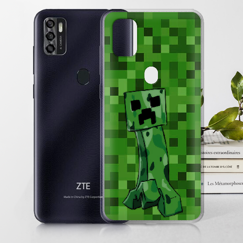 Чехол BoxFace ZTE Blade A7S 2020 Minecraft Creeper