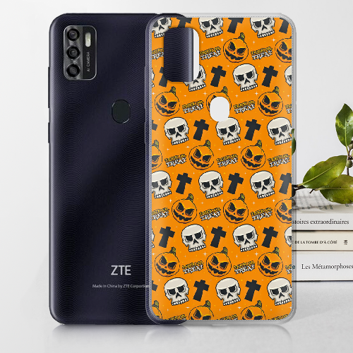 Чехол BoxFace ZTE Blade A7S 2020 Хэллоуин Кошелек или жизнь