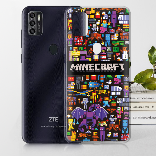 Чехол BoxFace ZTE Blade A7S 2020 Minecraft Mobbery