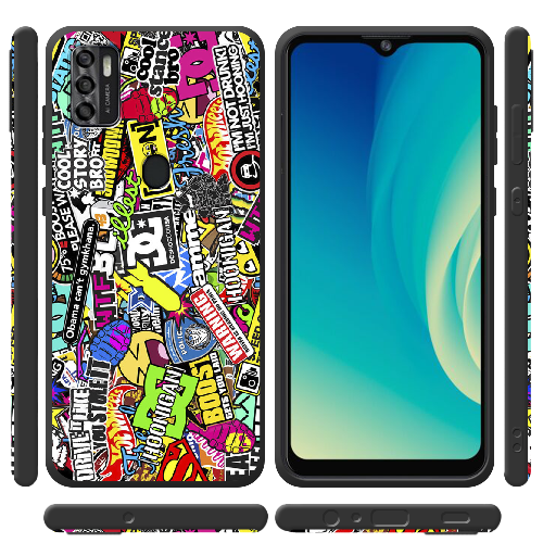 Чехол BoxFace ZTE Blade A7S 2020 Multicolored Inscriptions