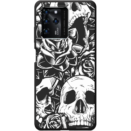 Чехол BoxFace ZTE Blade V30 Skull and Roses