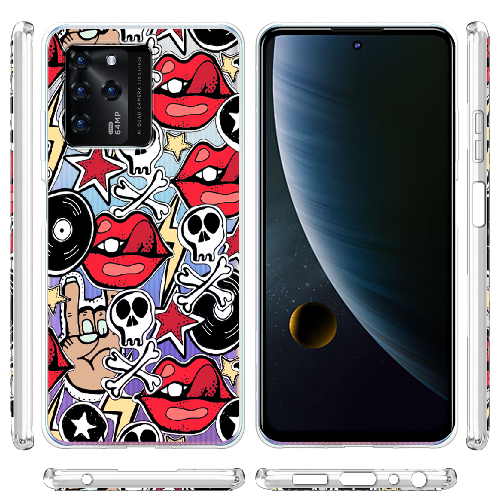 Чехол BoxFace ZTE Blade V30 Rock Graffiti