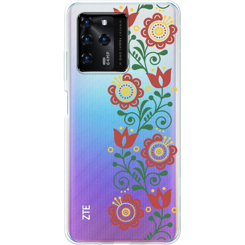 Чехол BoxFace ZTE Blade V30 Ethno Flower