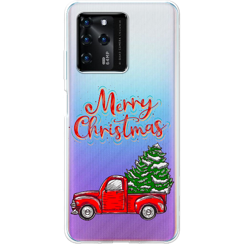 Чехол BoxFace ZTE Blade V30 Holiday Car Merry Christmas