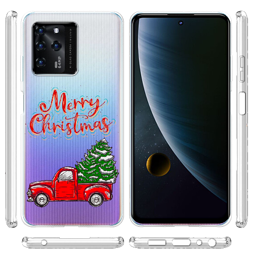 Чехол BoxFace ZTE Blade V30 Holiday Car Merry Christmas