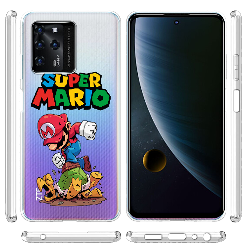 Чехол BoxFace ZTE Blade V30 Super Mario