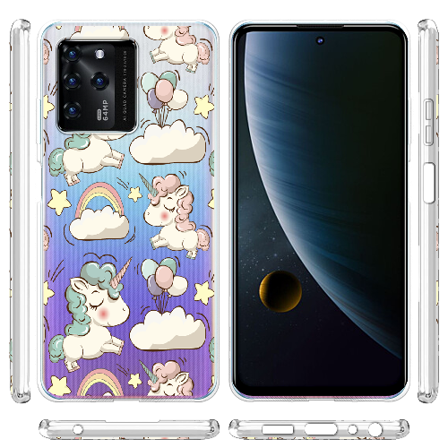 Чехол BoxFace ZTE Blade V30 Unicorns