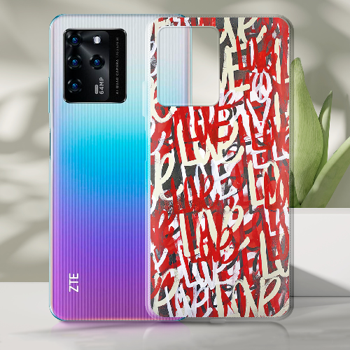 Чехол BoxFace ZTE Blade V30 Love Graffiti