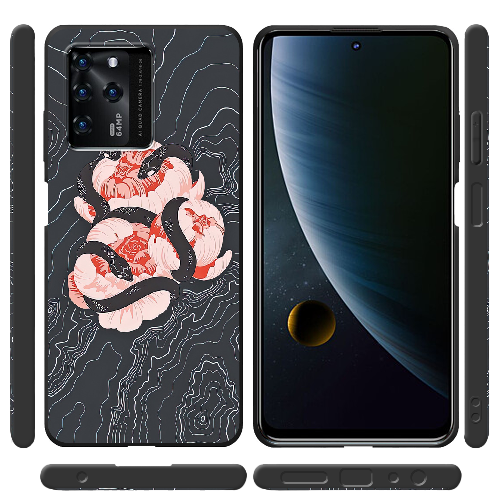 Чехол BoxFace ZTE Blade V30 Snake Rose