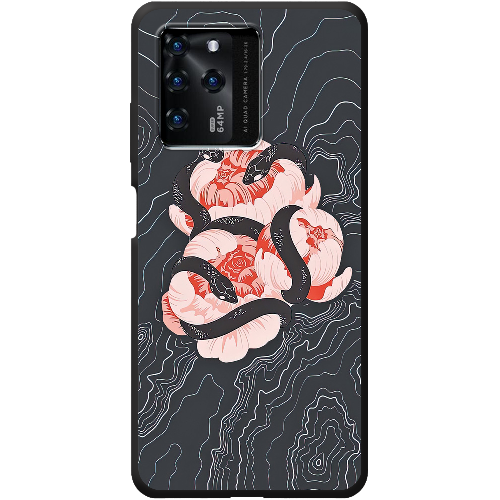 Чехол BoxFace ZTE Blade V30 Snake Rose