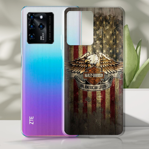 Чехол BoxFace ZTE Blade V30 Harley Davidson An American Legend