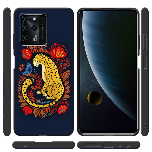 Чехол BoxFace ZTE Blade V30 Petrykivka Leopard