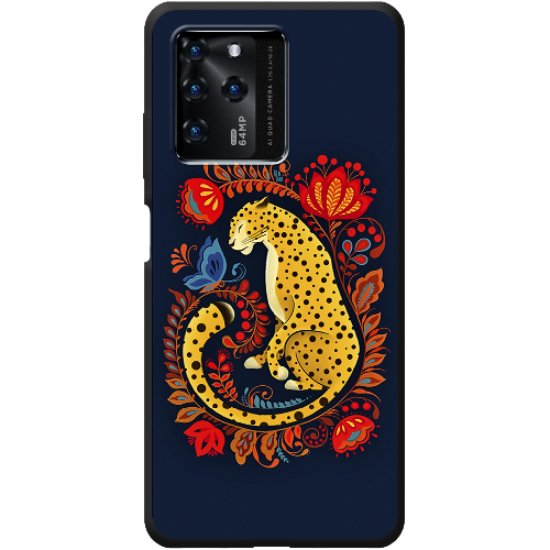 Чехол BoxFace ZTE Blade V30 Petrykivka Leopard