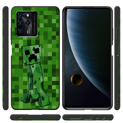 Чехол BoxFace ZTE Blade V30 Minecraft Creeper