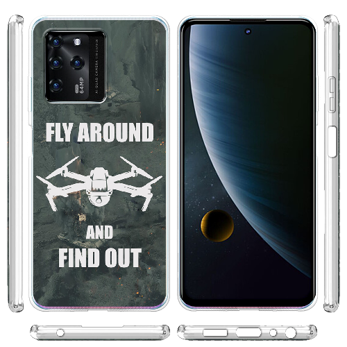 Чехол BoxFace ZTE Blade V30 Дрон Fly Around