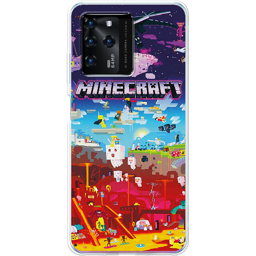 Чехол BoxFace ZTE Blade V30 Minecraft World Beyond