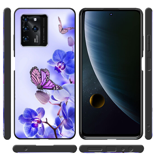 Чехол BoxFace ZTE Blade V30 Orchids and Butterflies