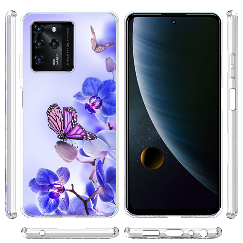 Чехол BoxFace ZTE Blade V30 Orchids and Butterflies