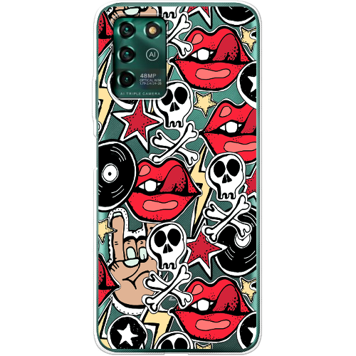 Чехол BoxFace ZTE Blade V30 Vita Rock Graffiti