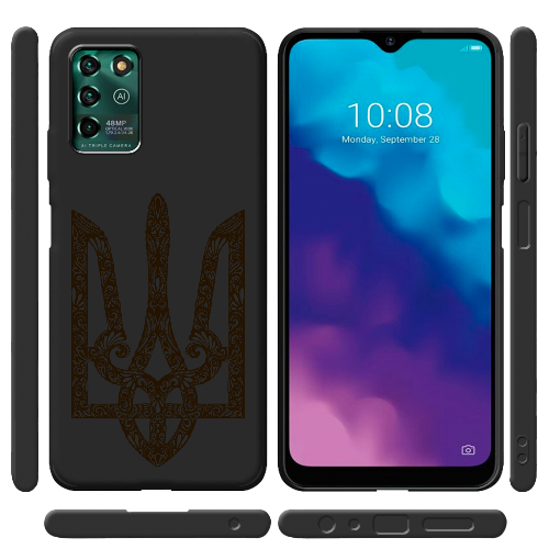 Чехол BoxFace ZTE Blade V30 Vita Ukrainian Black Trident