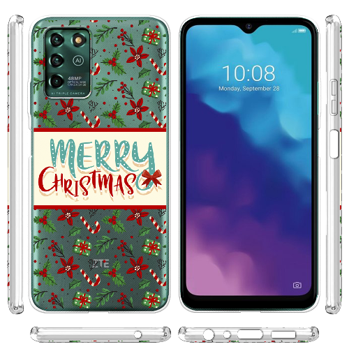 Чехол BoxFace ZTE Blade V30 Vita Vintage Christmas Congratulation