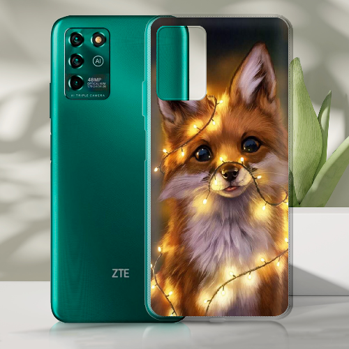 Чехол BoxFace ZTE Blade V30 Vita Рождественская лиса